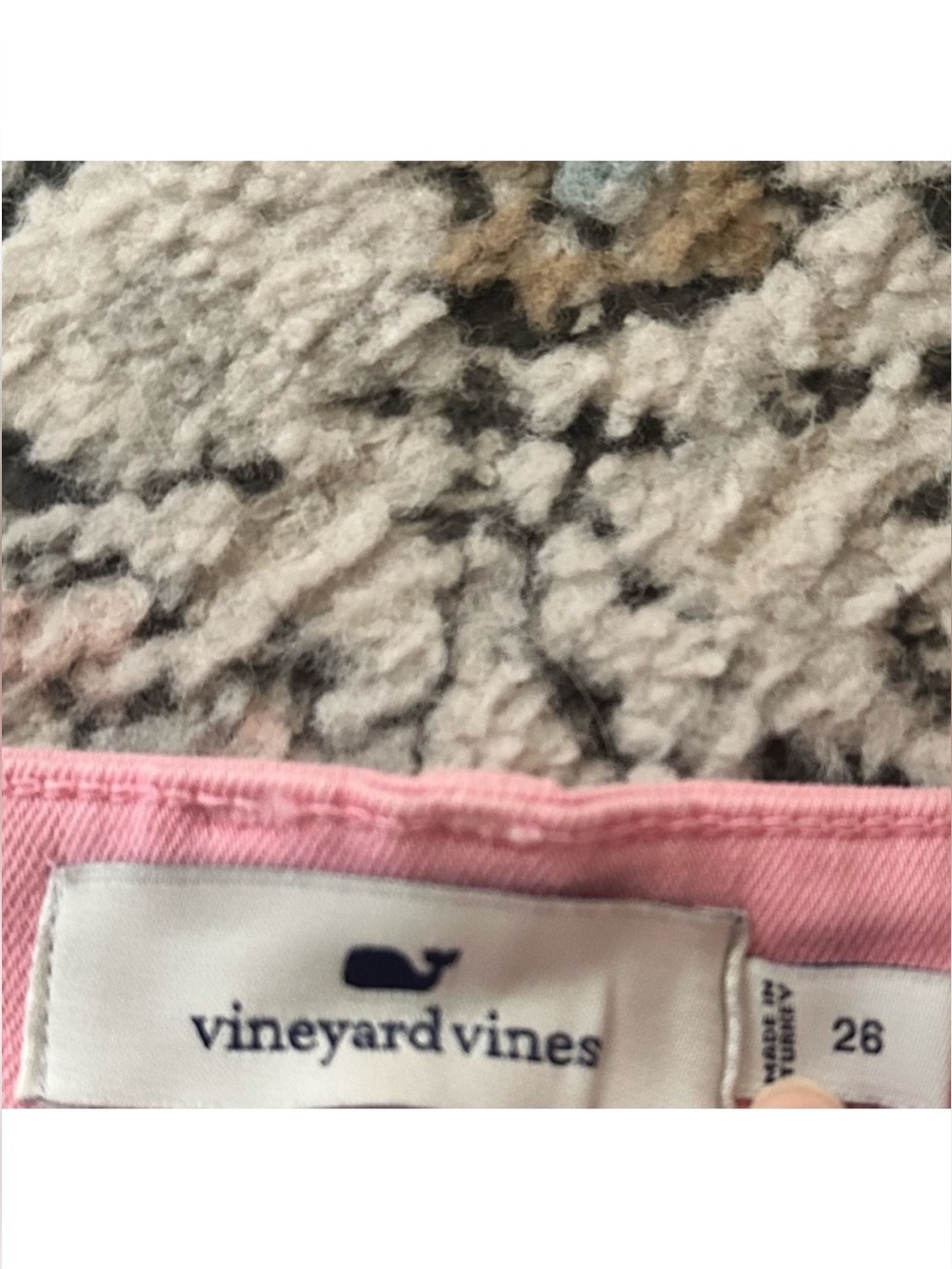 Vineyard Vines Pink High Rise Straight Crop Jeans | 24 - Picture 5 of 5